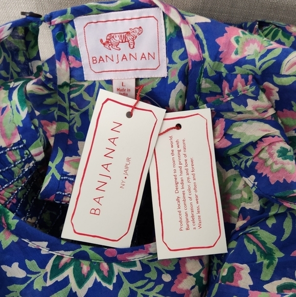 New!Banjanan Iris Dress in Poppy Mallow Surf - Picture 14 of 16